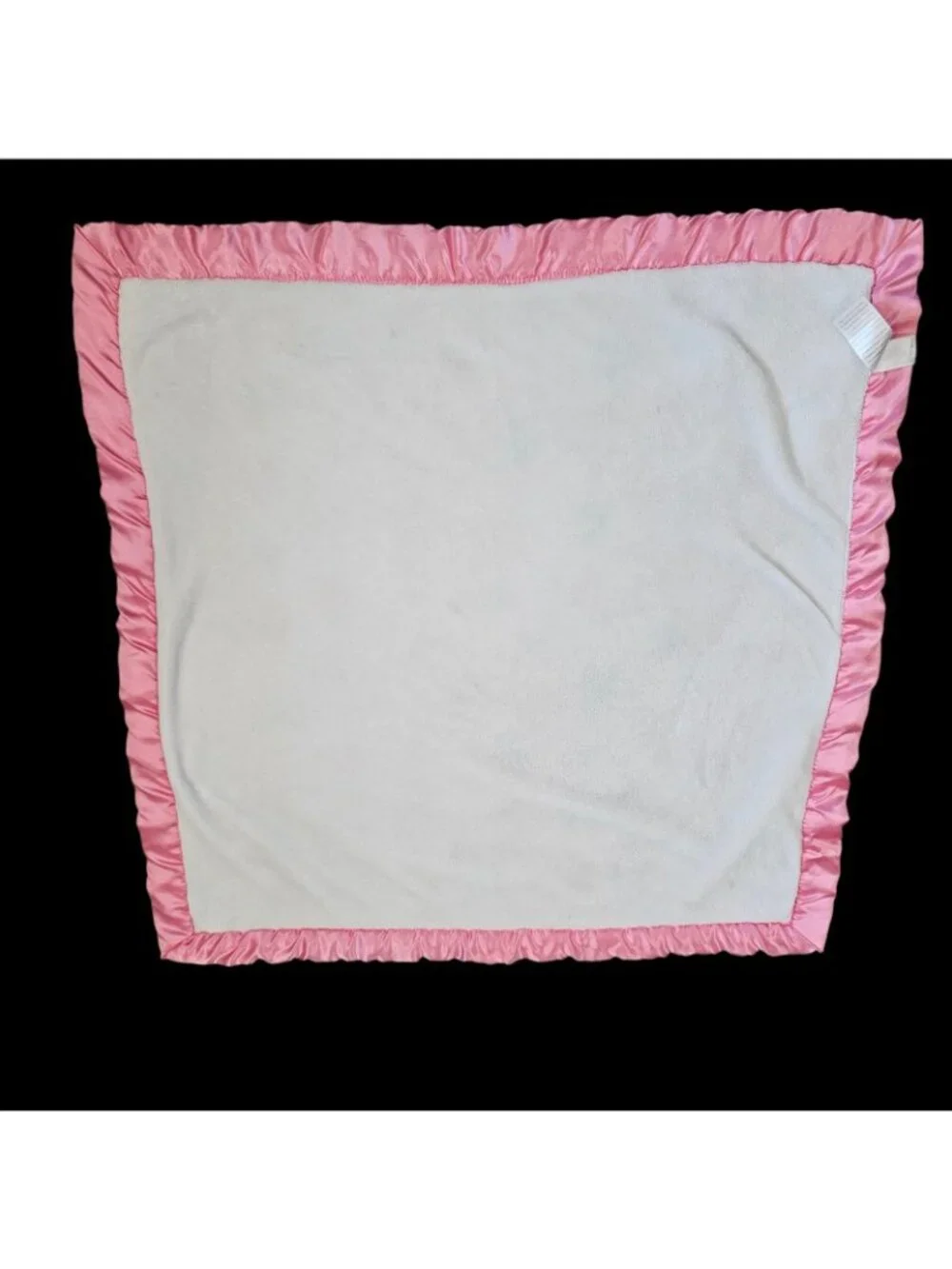 A.D Sutton & Sons Baby Blanket Owl White‎ Pink Hearts Satin Trim 29